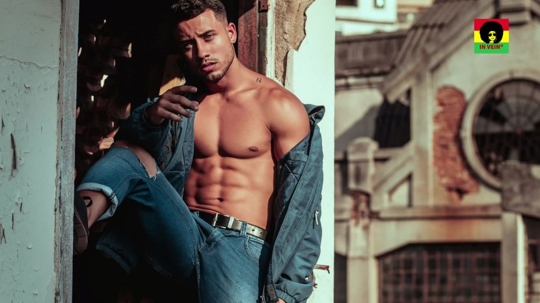 Sexy Men Hot Super Model rasta clothes on In Vein Video